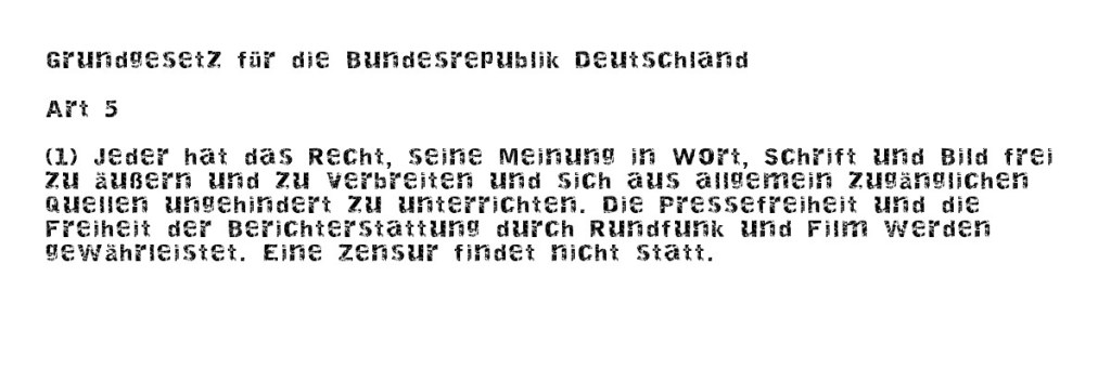 Meinungsfreiheit? Nein, Danke!